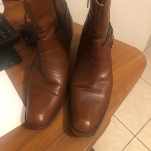 Frye Cognac Booties